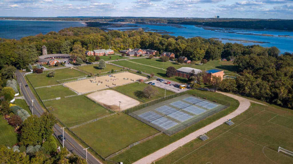 Knox School 40-acre campus aerial view