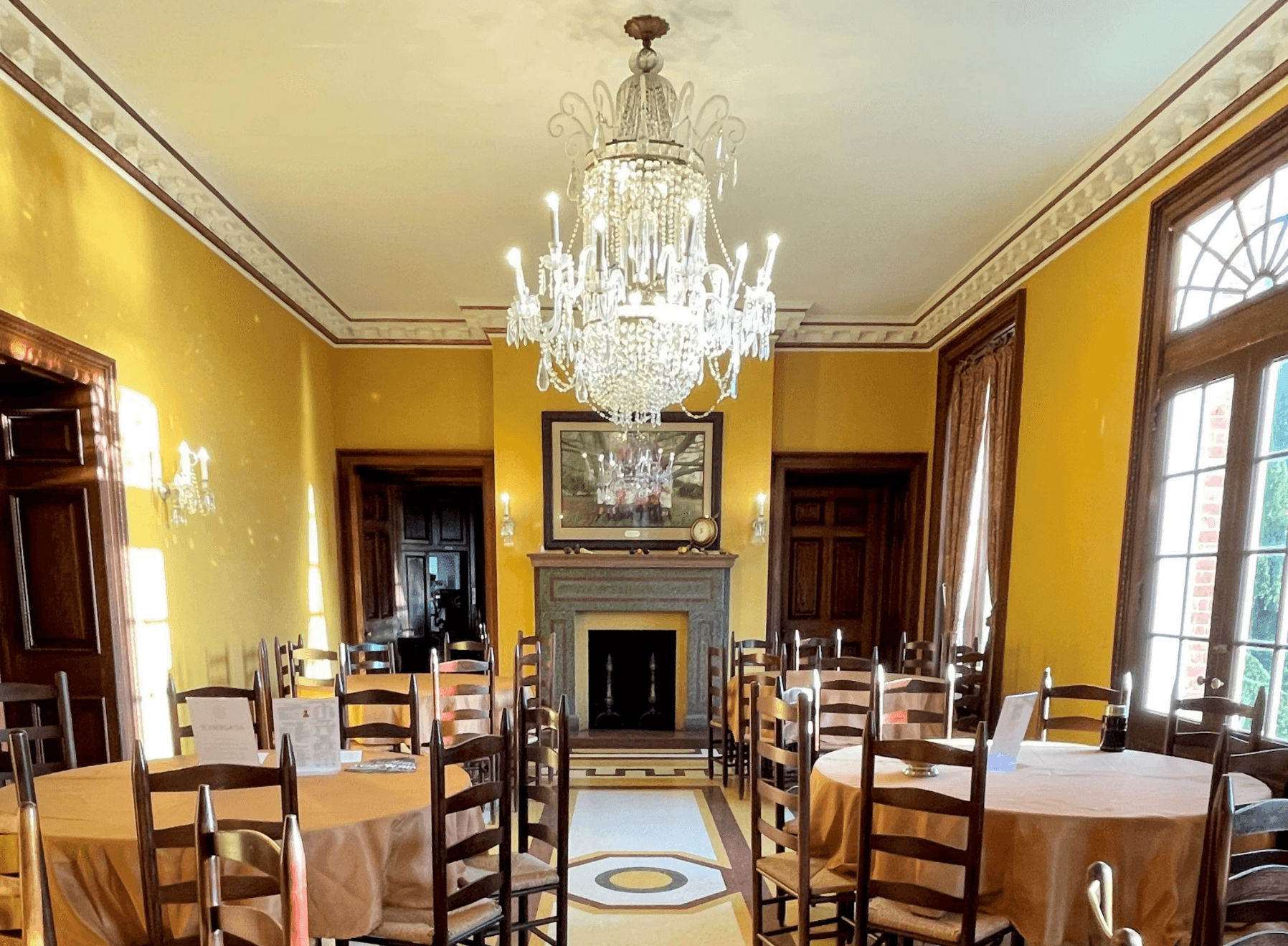 Houghton Hall historic dining room