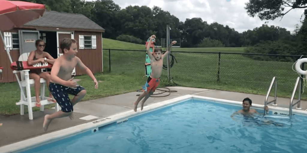 On-campus swimming pool