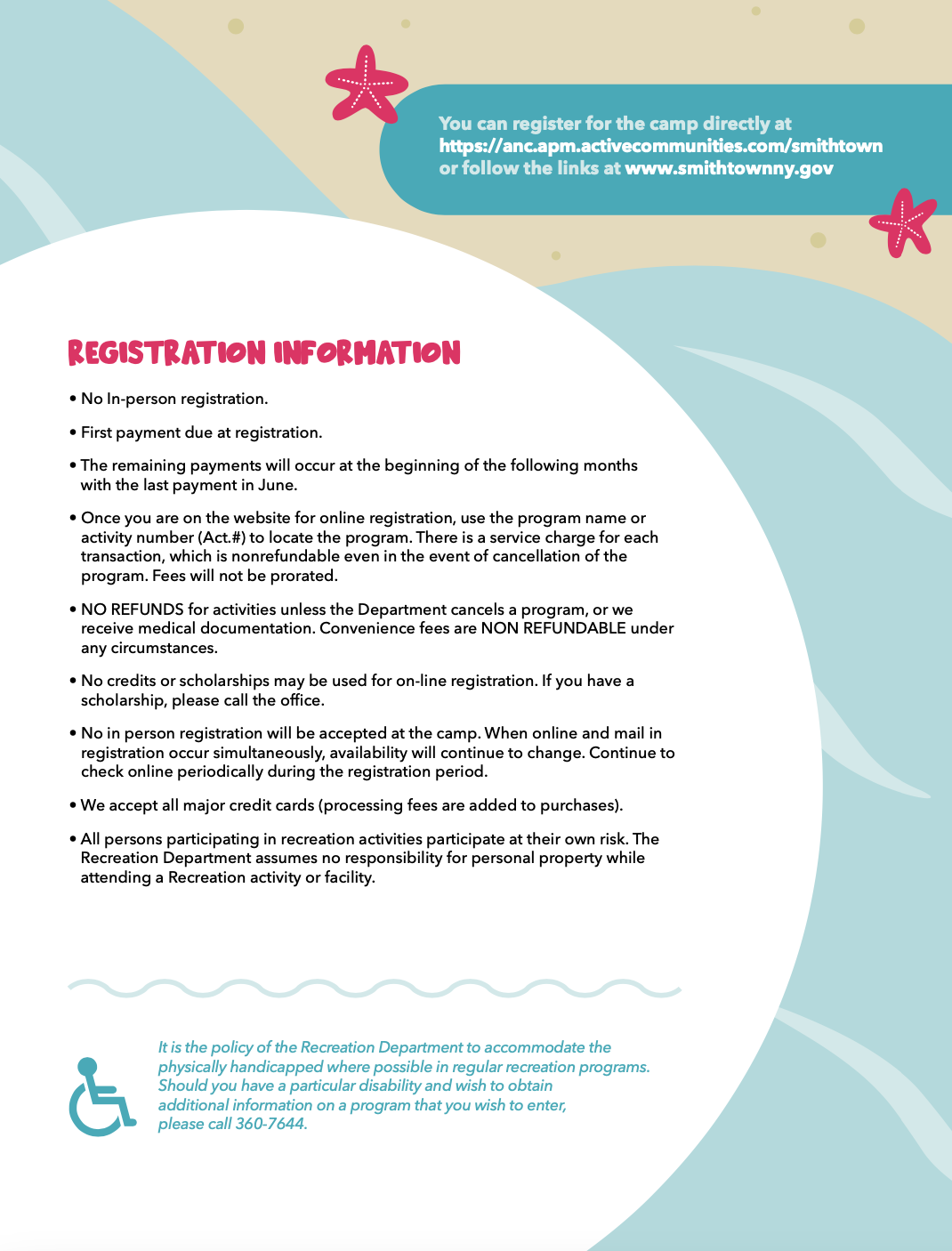 Brochure Smithtown Summer Camp